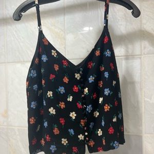 Madewell Flower Print Sleeveless Blouse size 6
